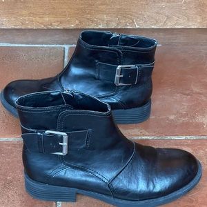 Kenneth Cole Moto Boots Black Size 8